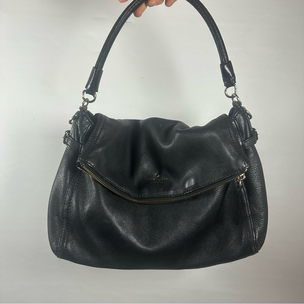 Kate Spade ♠️ Classic Satchel Black Leather